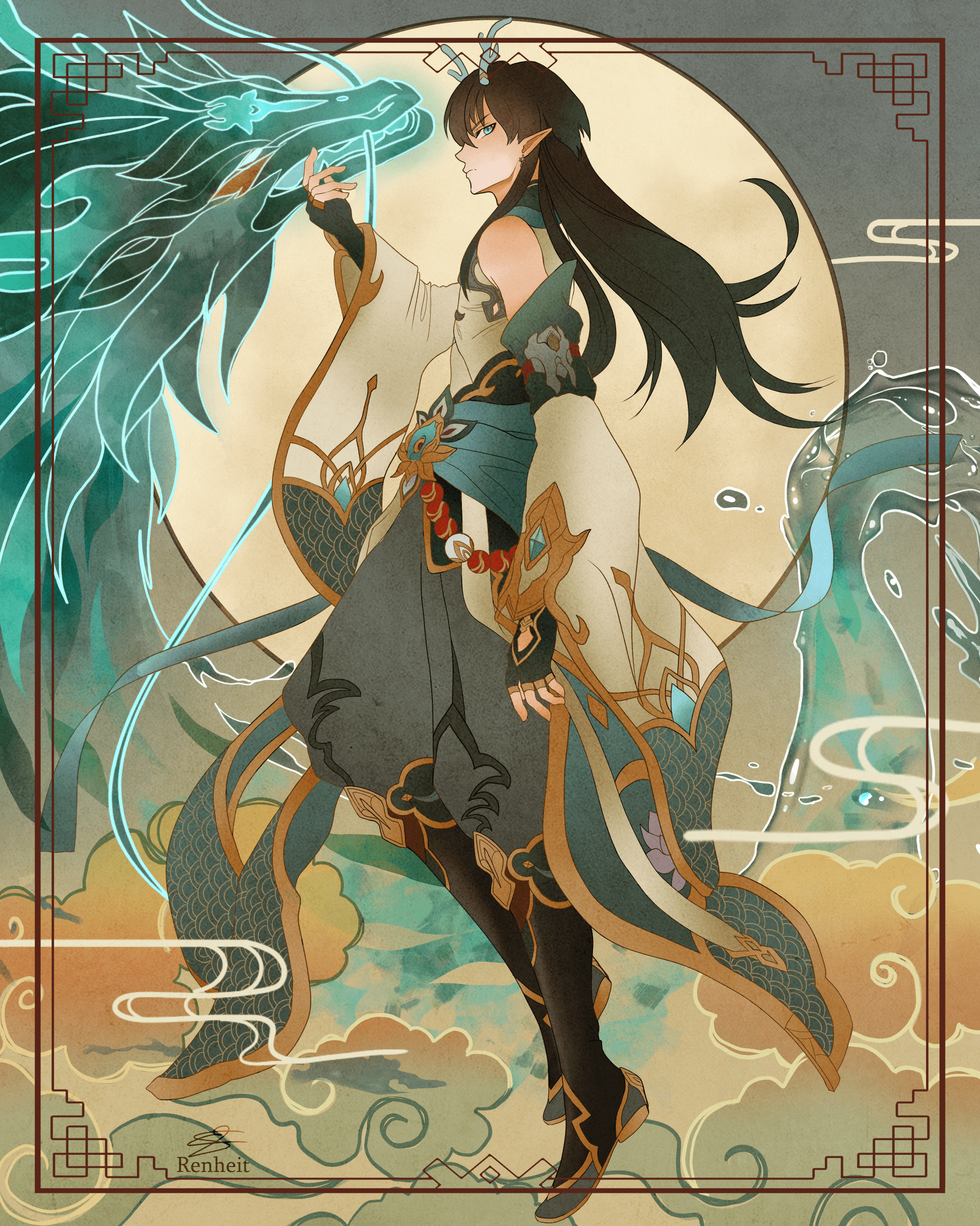 I'm just in love wity this character, i tried to draw him. 