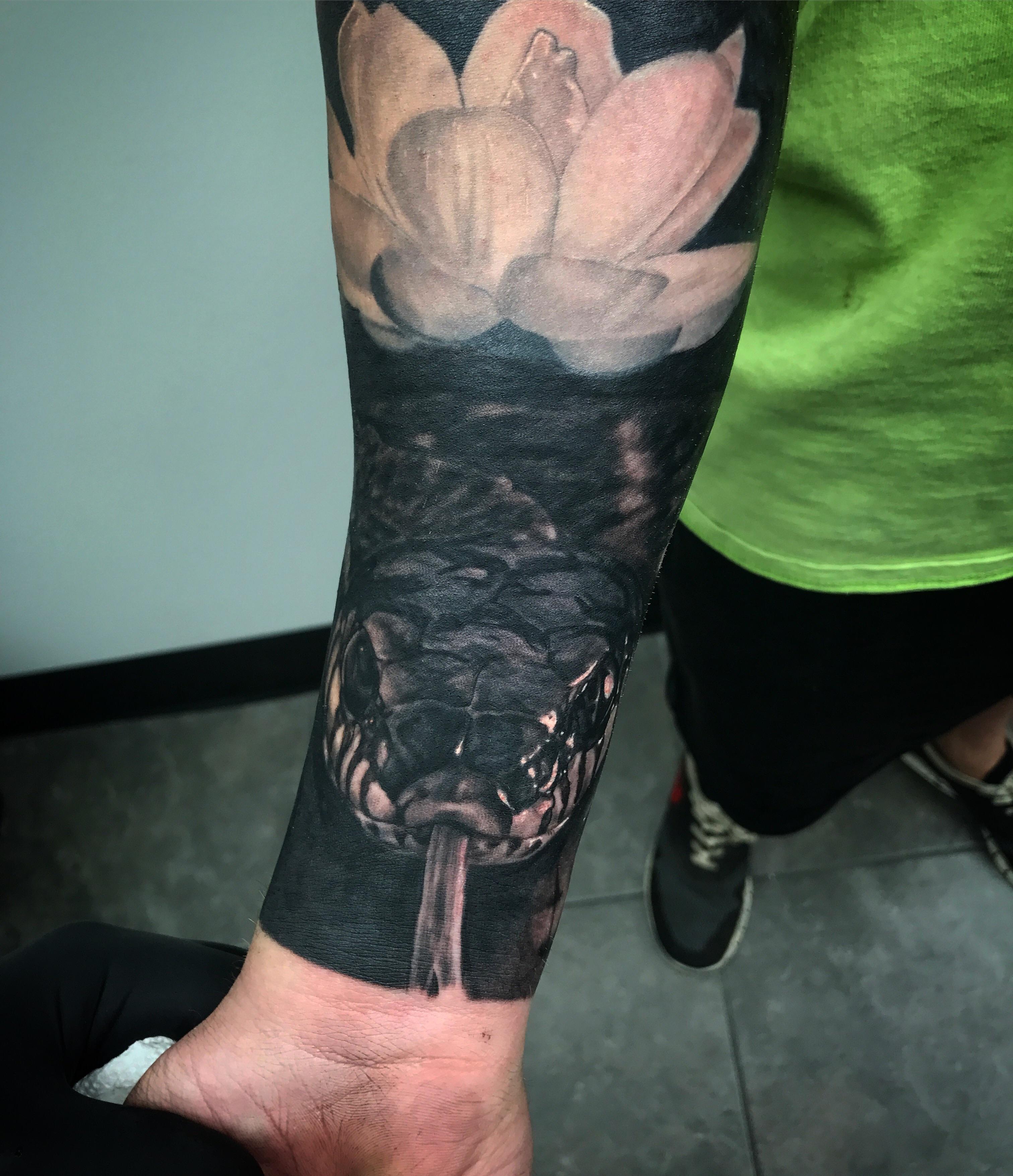 Realism Snake By Kyle Ghost Drop Of Ink Tattoos In Mechanicsburg Tattoos