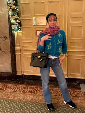 ‘Jennifer in the Molly Jean and Toujours Scarf’ – IG December 2025