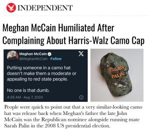Meghan McCain Achieves Bachelor Degree in Hypocrisy