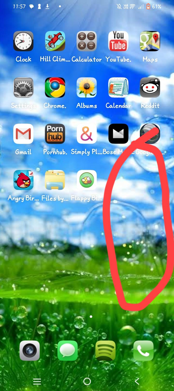 I cracked my screen :( heres a screenshot so you can see the damage :  rnotinteresting