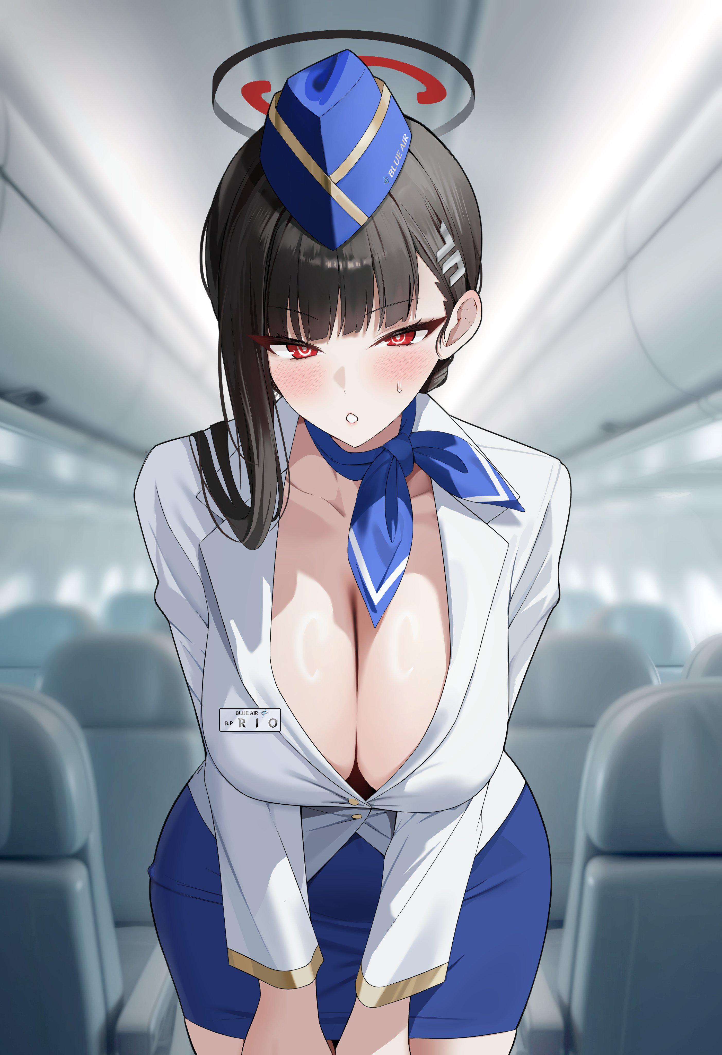 🔞[画廊] Rio in flight attendant employee uniform (gamtoryy) | | Truyen- Hentai.com