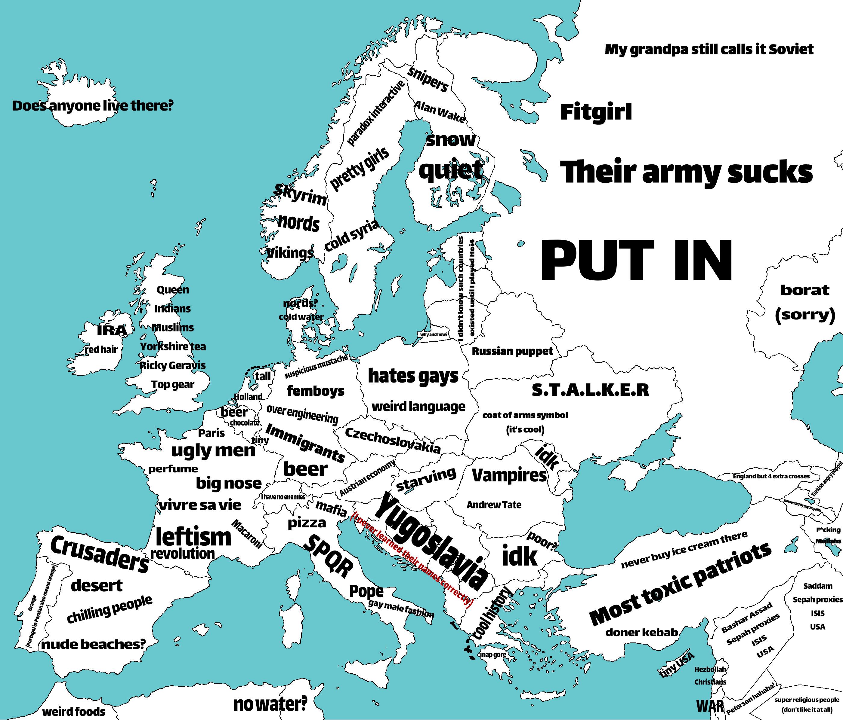 What I think of european countries(Im Iranian) : rmapporncirclejerk