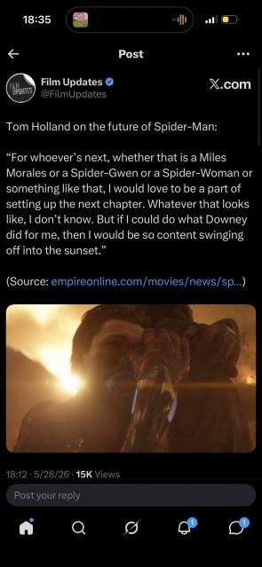 This is like the third time he’s brought up Miles unprompted to take over after him, lol