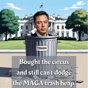 Turns out you can’t out-tweet your way out of the MAGA dumpster fire.