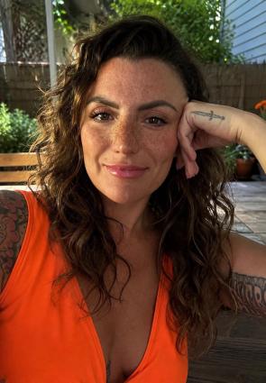 Another impromptu selfie from last summer. This time from my back yard.