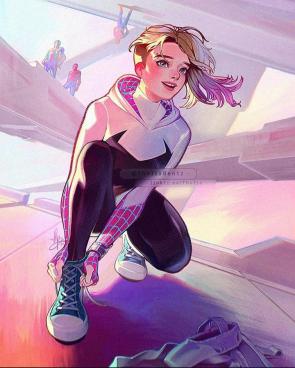 Spider-Gwen by @tholiabentz