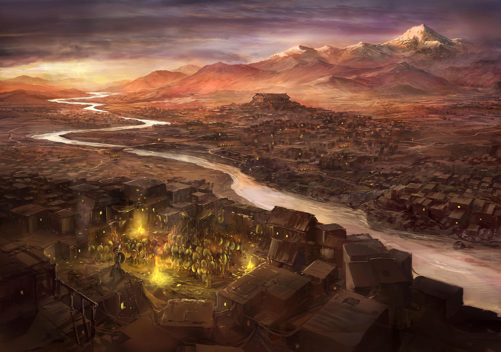 Sparta, an illustration of the ancient city-state by jbrown67