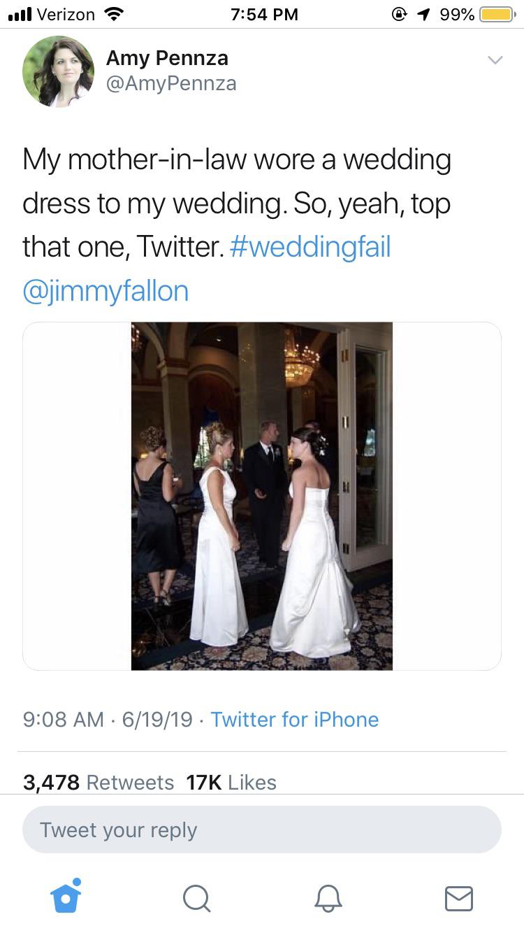 Brides Mother In Law Wearing A Wedding Dress To The Wedding Yikes Weddingshaming
