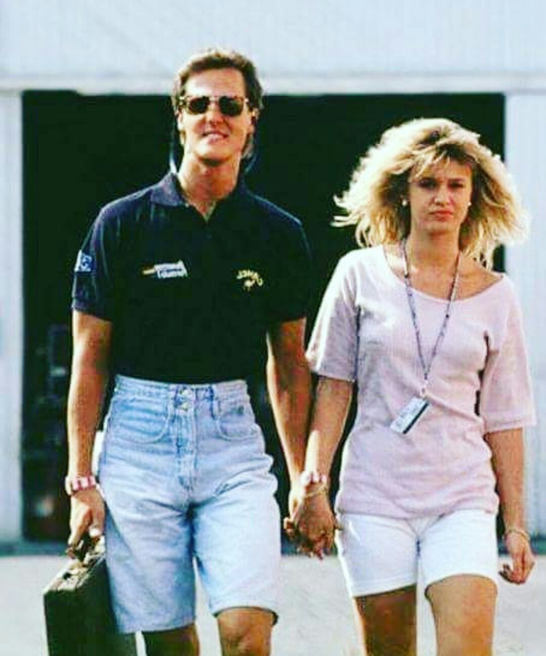 Corinna betsch on the day of her wedding to michael schumacher. Michael Schumacher with his wife Corinna : formula1