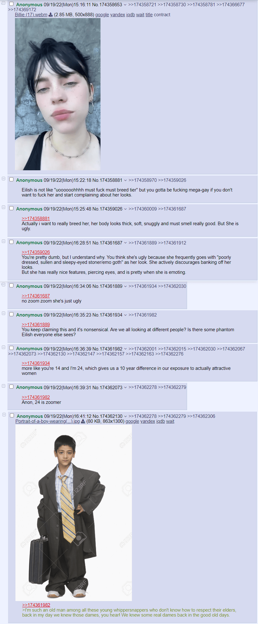 Billie Eilish isnt ugly : r4chan