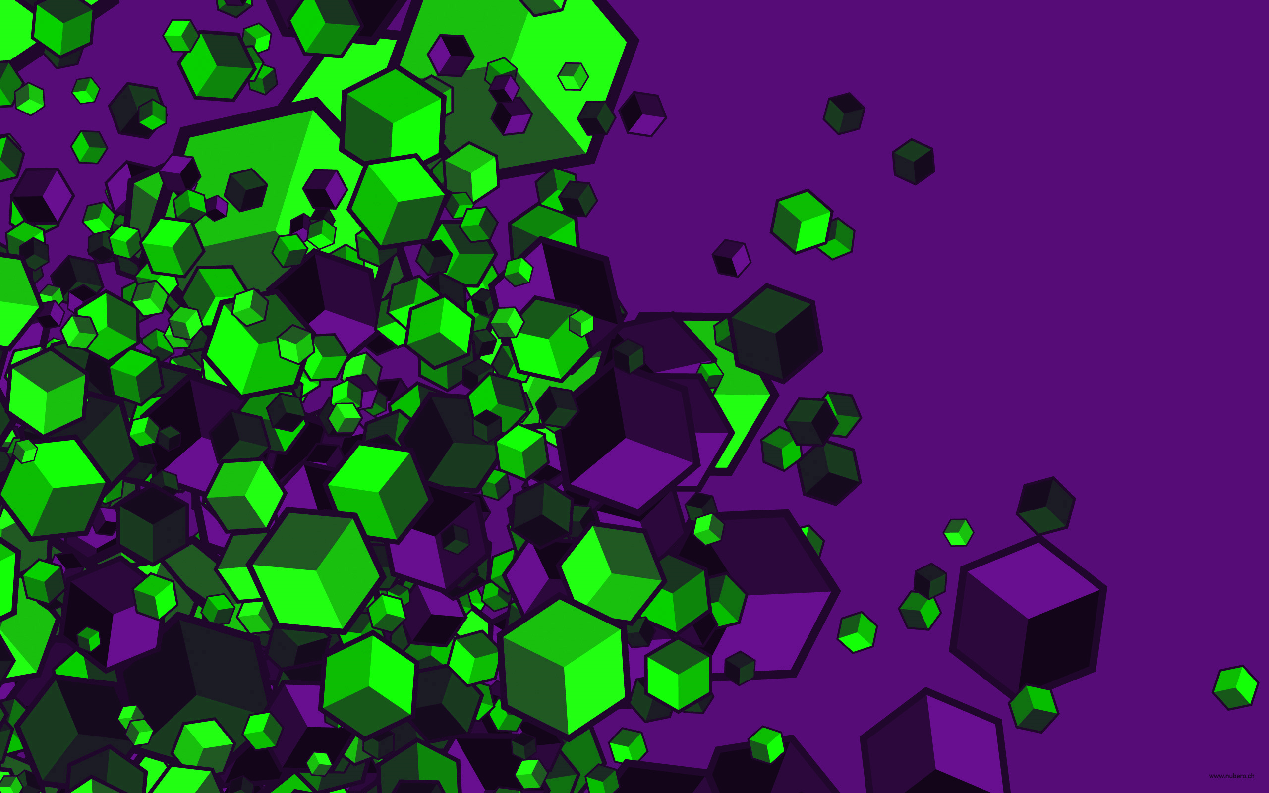 green and purple cubes wallpapers on green and purple wallpapers