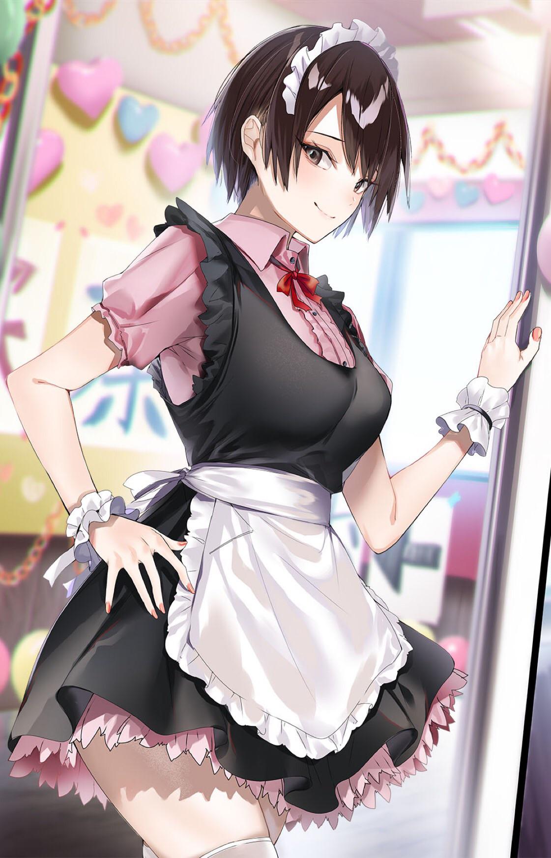 Nikaido Ai in a maid dress (Ryoushin no shakkin vol. 4) : r/LightNovels