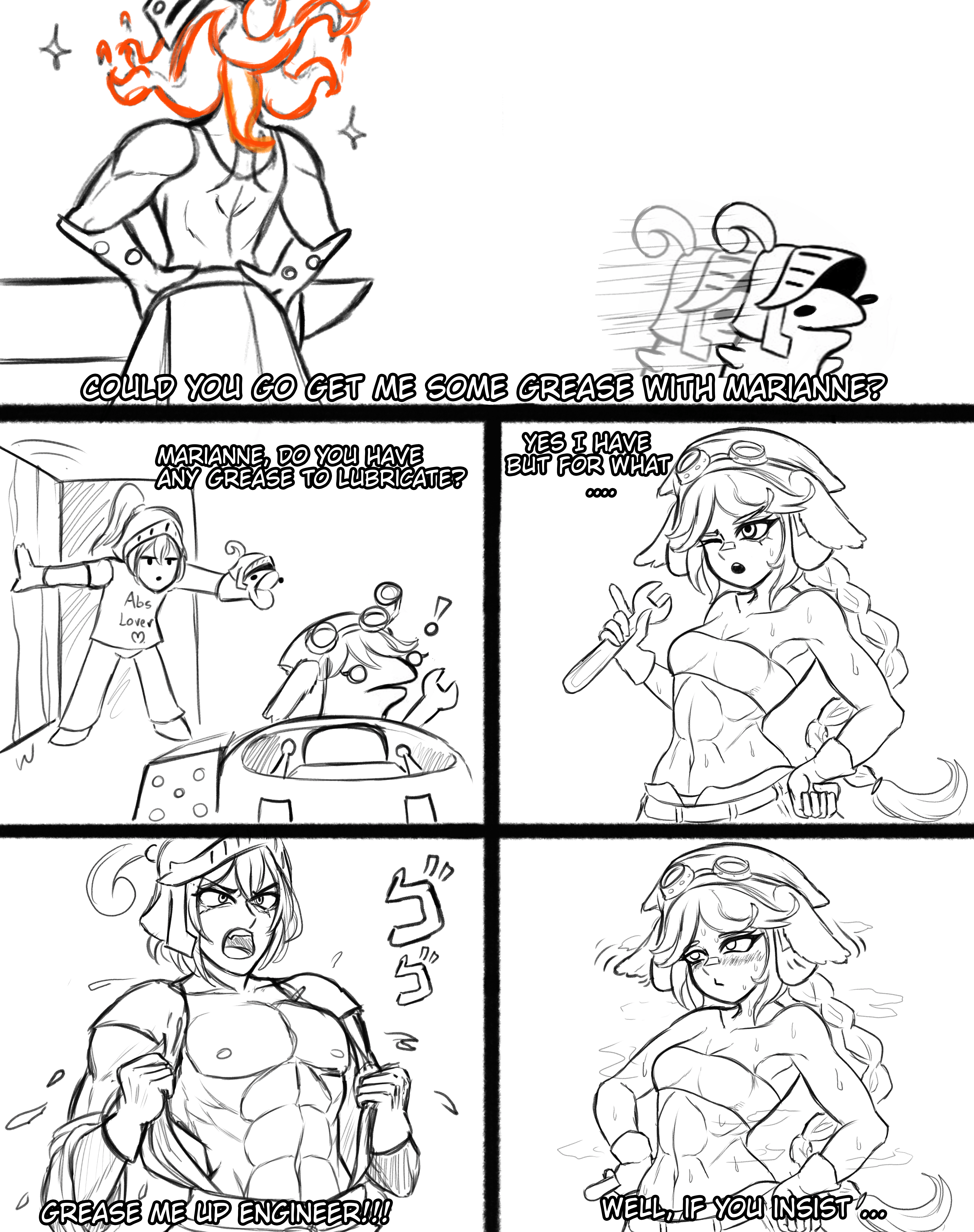 Day 40: Daily draw until Blacksmith comes to the game playable. I really  did not know how to add Blacksmith in the context haha, parody of a scene  from the simpsons, I