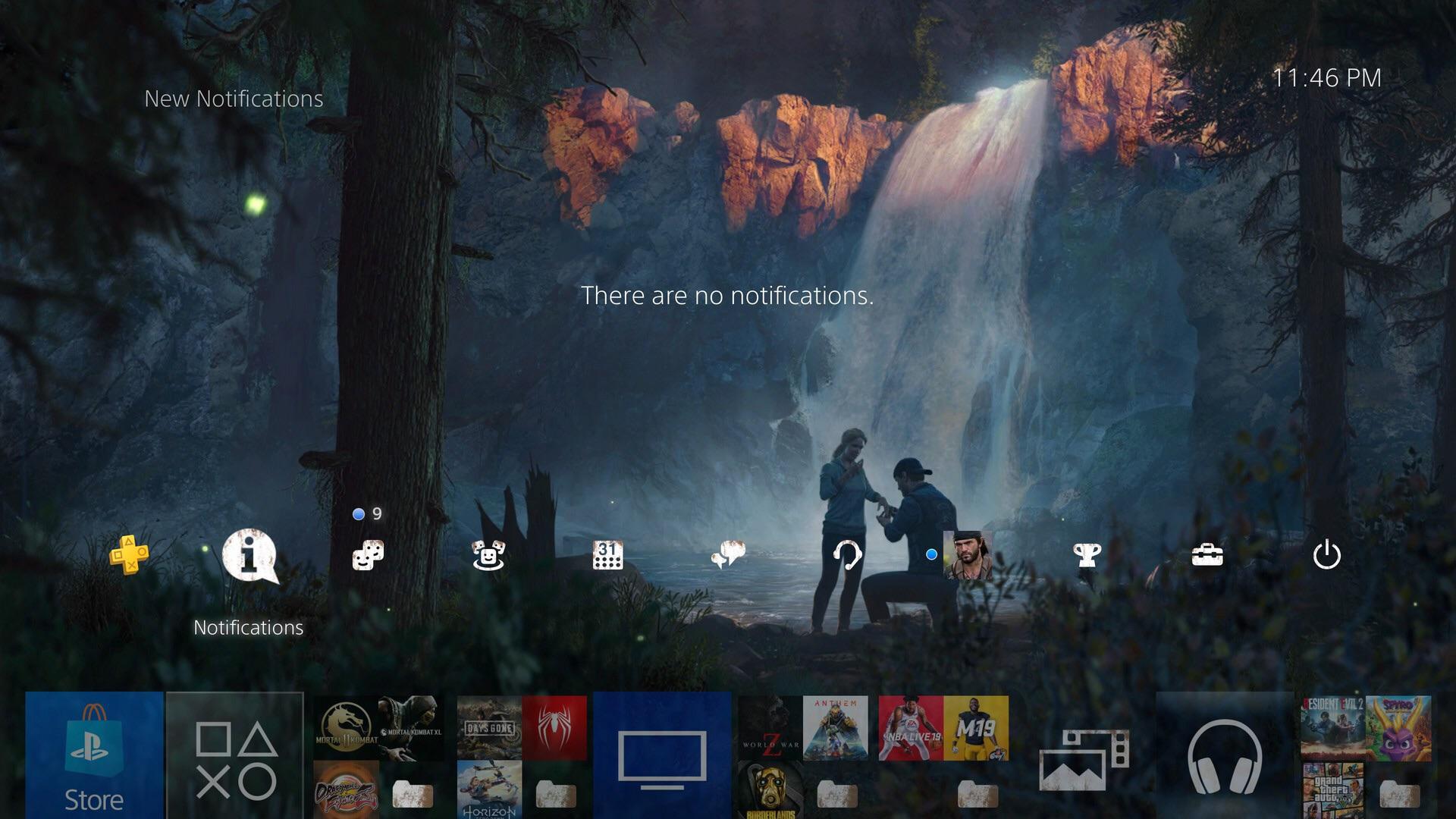 Screenshot This Days Gone Dynamic Theme Is Pretty Nice Ps4