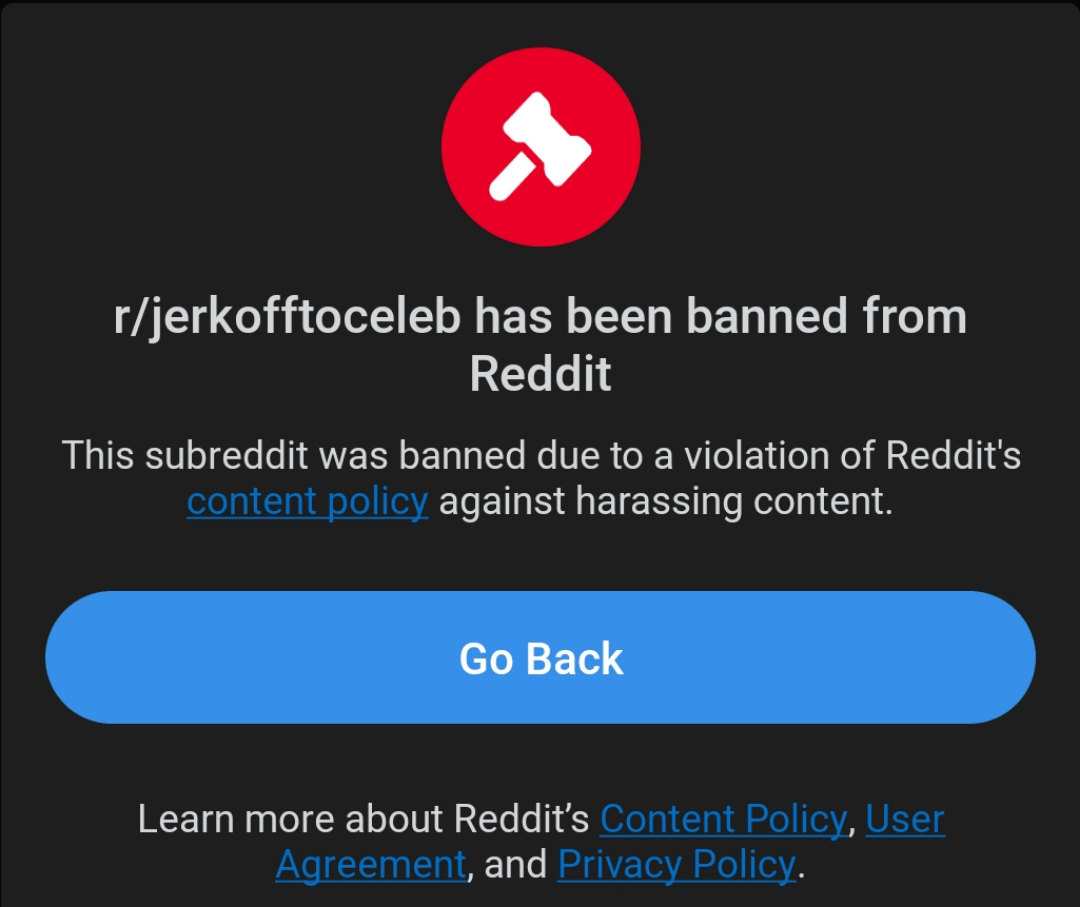 rjerkofftoceleb has been banned : rBannedSubs
