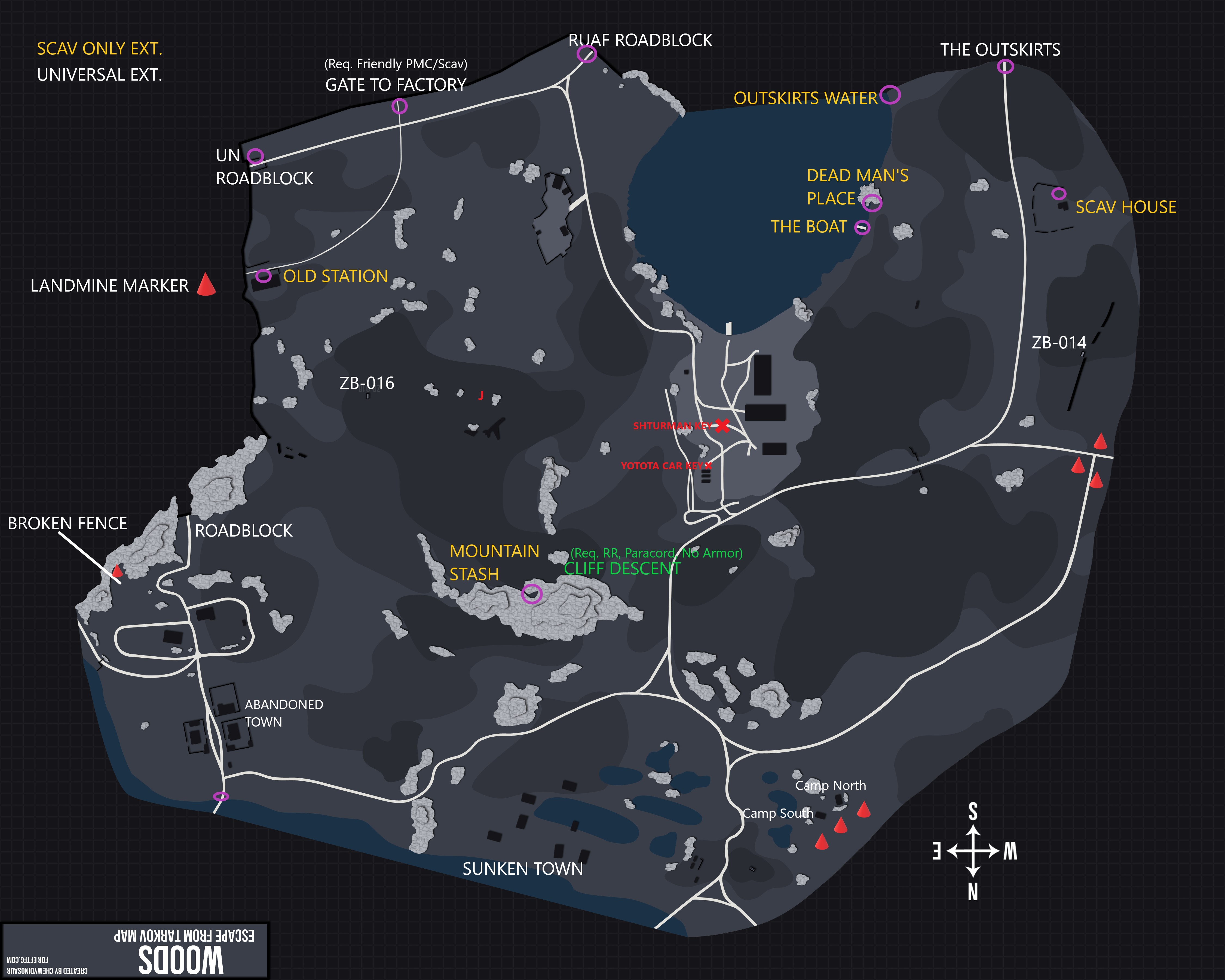 Woods map tarkov convoy