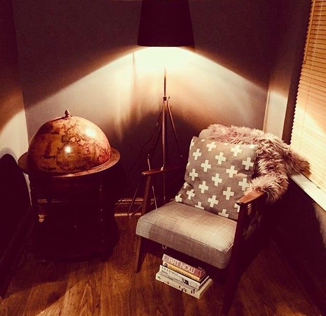 The reading corner in my bedroom