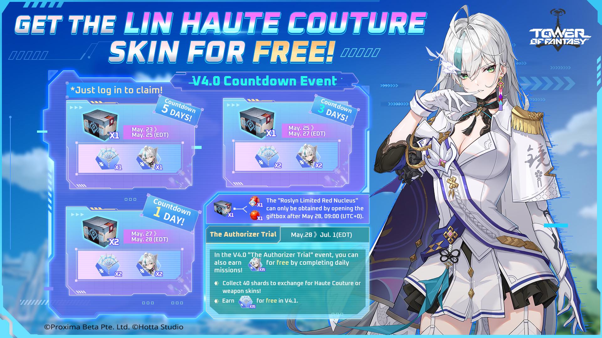 Lin haute couture for free! : rTowerofFantasy