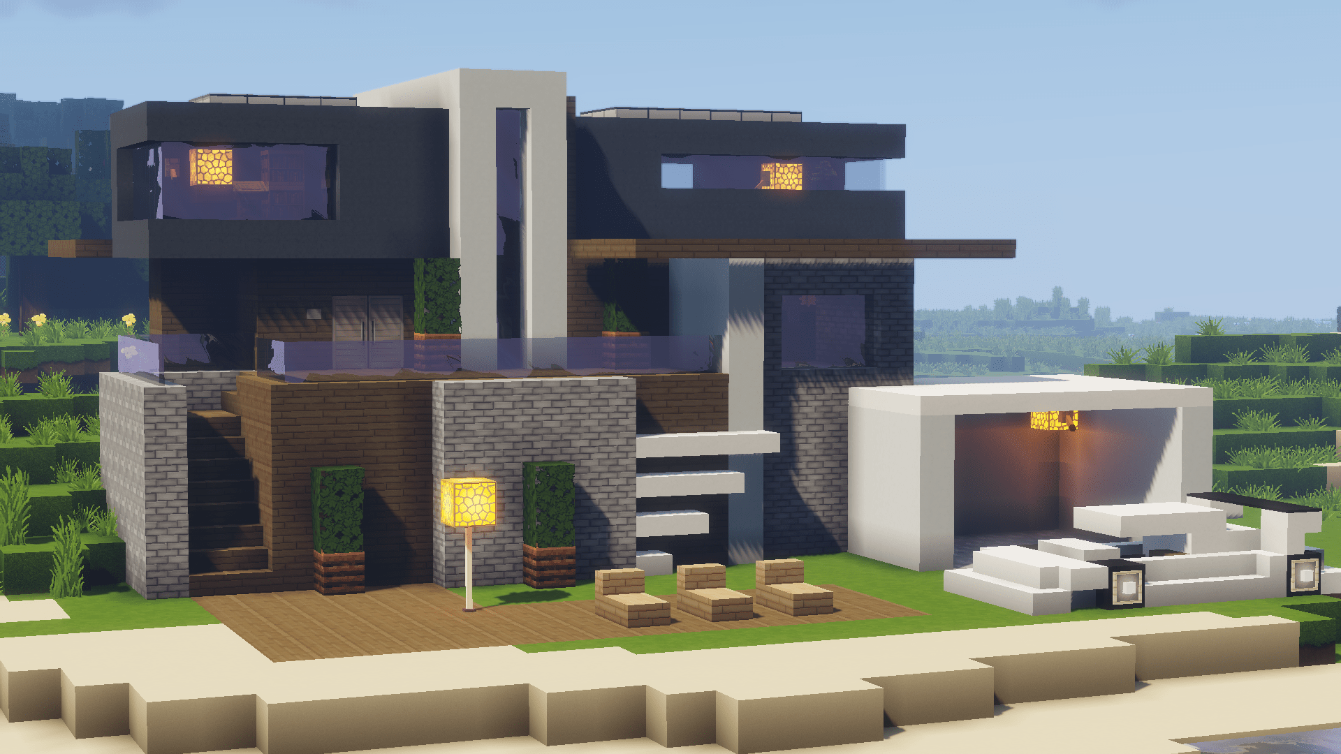 My First Attempt To Make Modern House Texture Pack Modern Hd By Mikeyto1o Shaders Sildurs Vibrant 1 18 High More Pics In The Comment R Minecraft