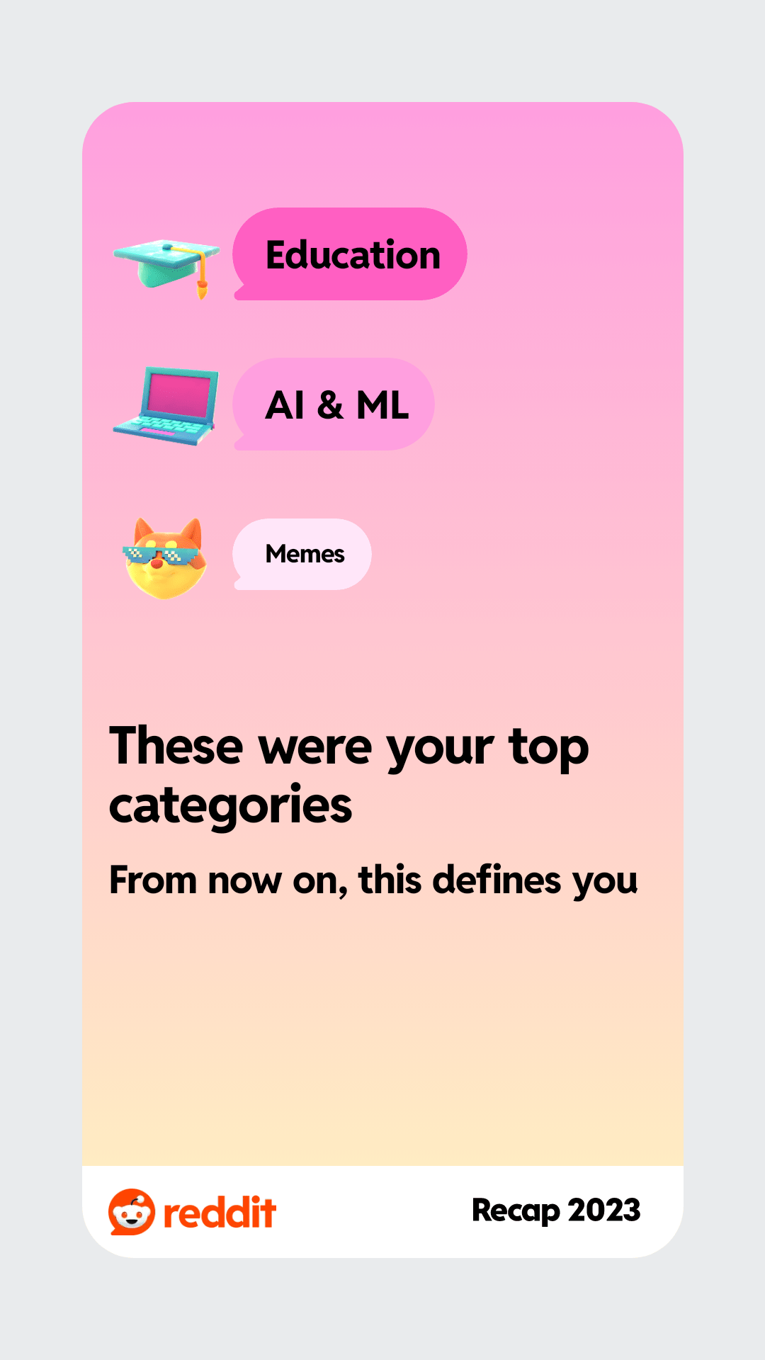 Interested in according to reddit