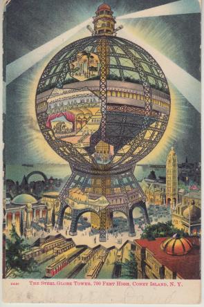 Unbuilt Coney Island globe tower