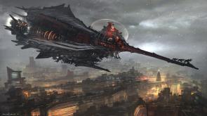 Santa’s sleigh, by Feng Zhu