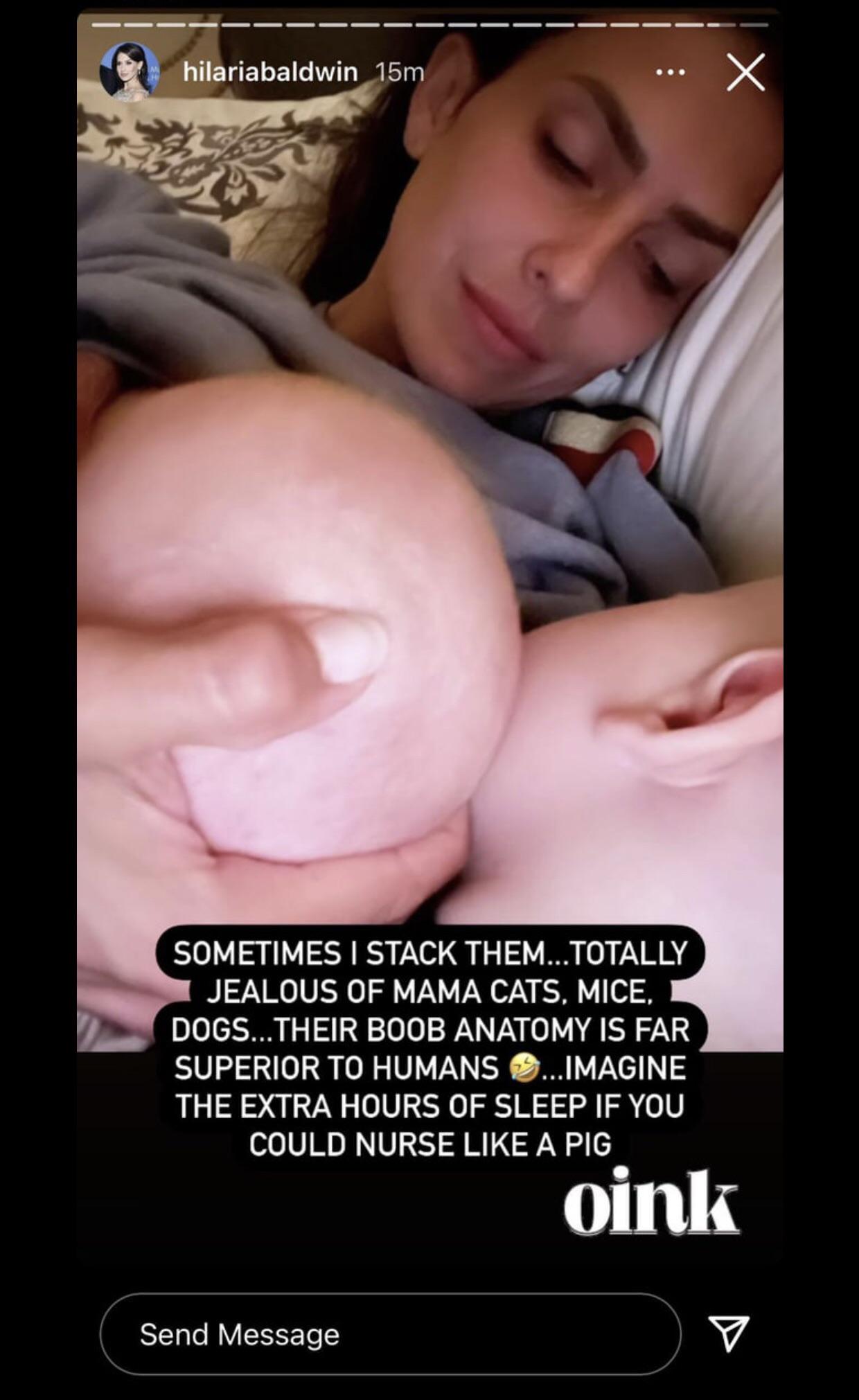 Sometimes I stack them.” : rHilariaBaldwin