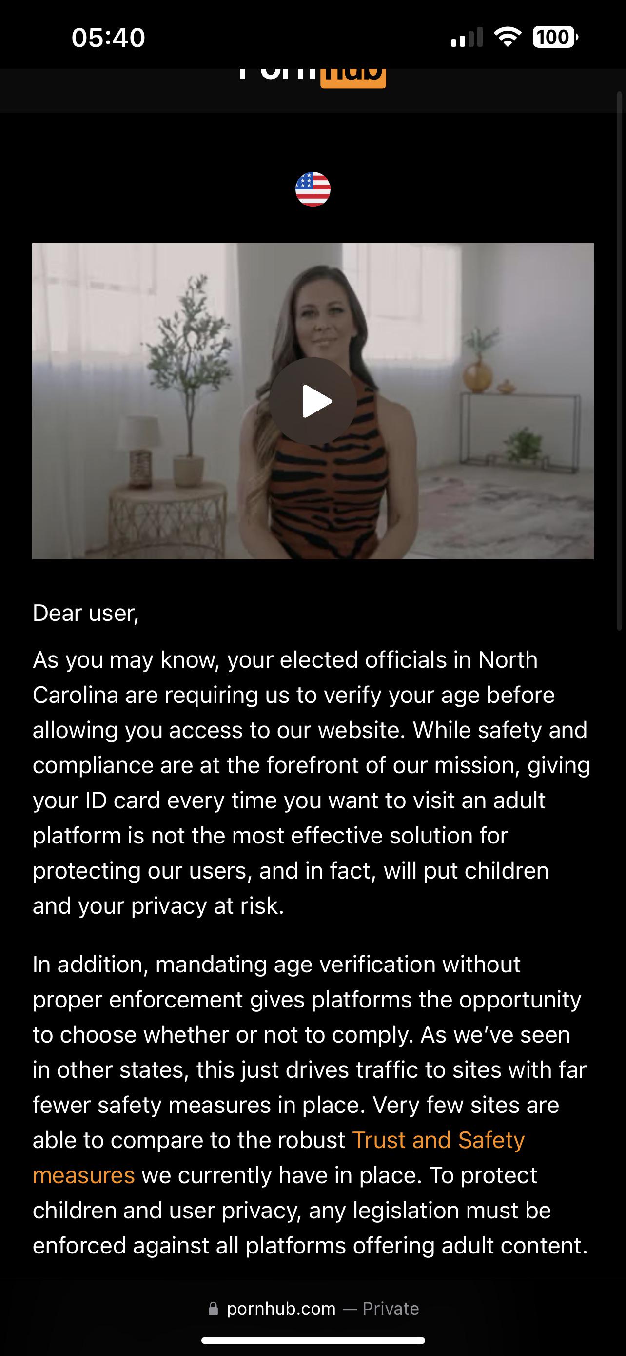 🍆🌭🍌🥖🥕🌽🐍🐓 Pornhub is now blocked in Indiana 🌮🍯🍣🥠🐈🍑🍒🌕👌🍩 :  rPurdue