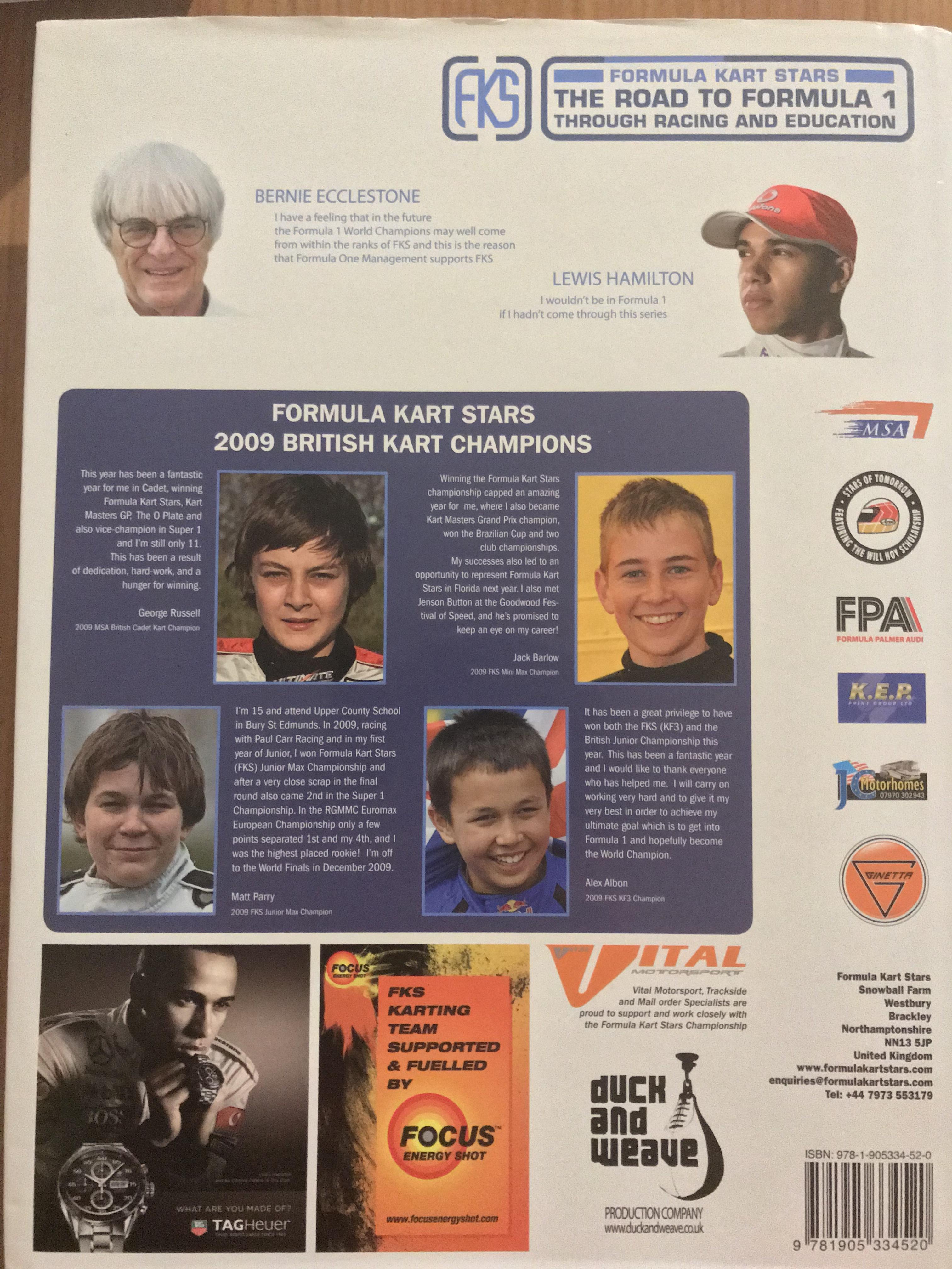 Back Cover Of Autocourse 2009 There Are A Few Familiar