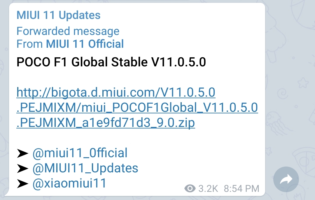 Just Released For Poco F1 Pocophones