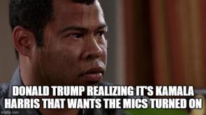Wait, she WANTS the mics ON? That can’t be good.