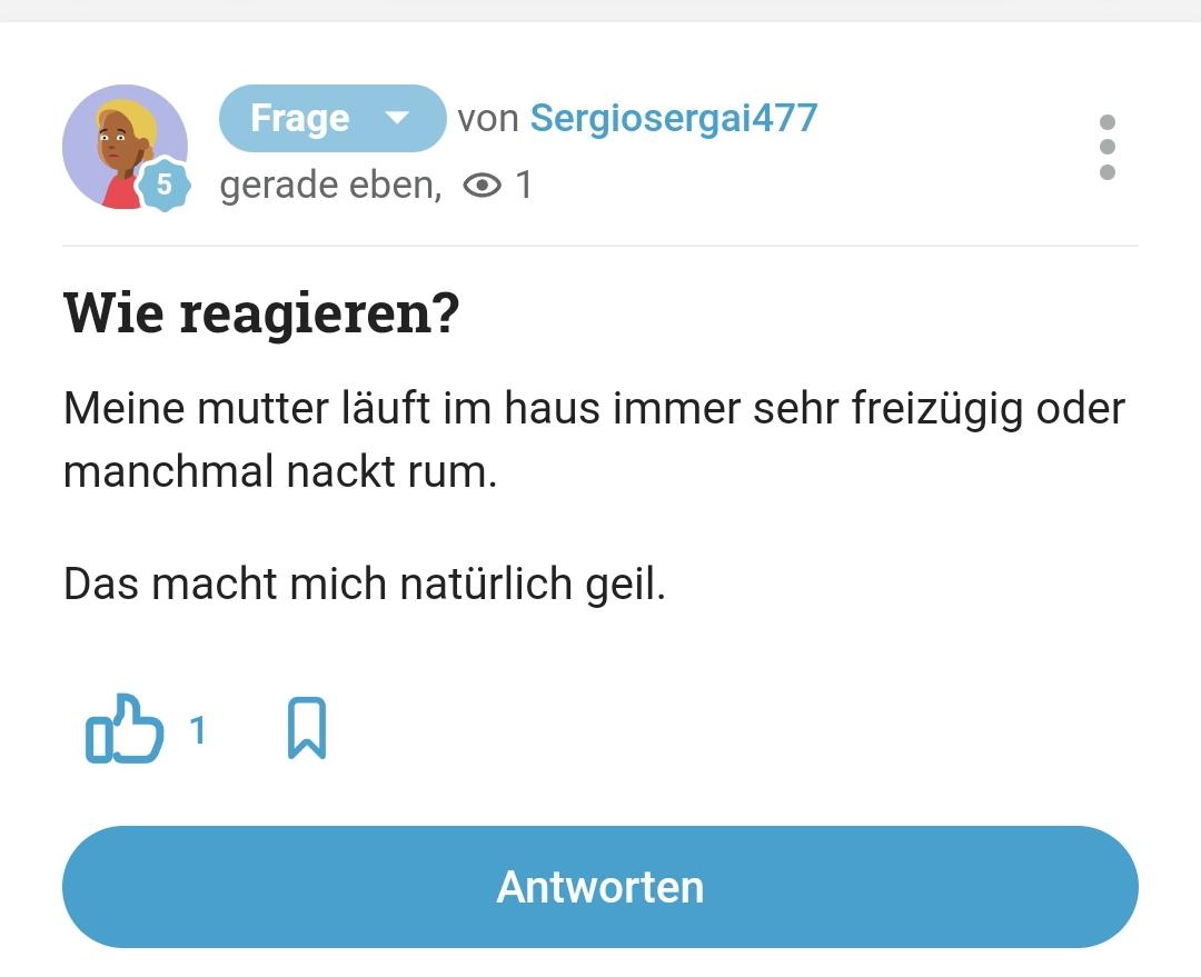 Sergios hat glaube ich zu viele Pornos geschaut.... : rwirklichgutefrage