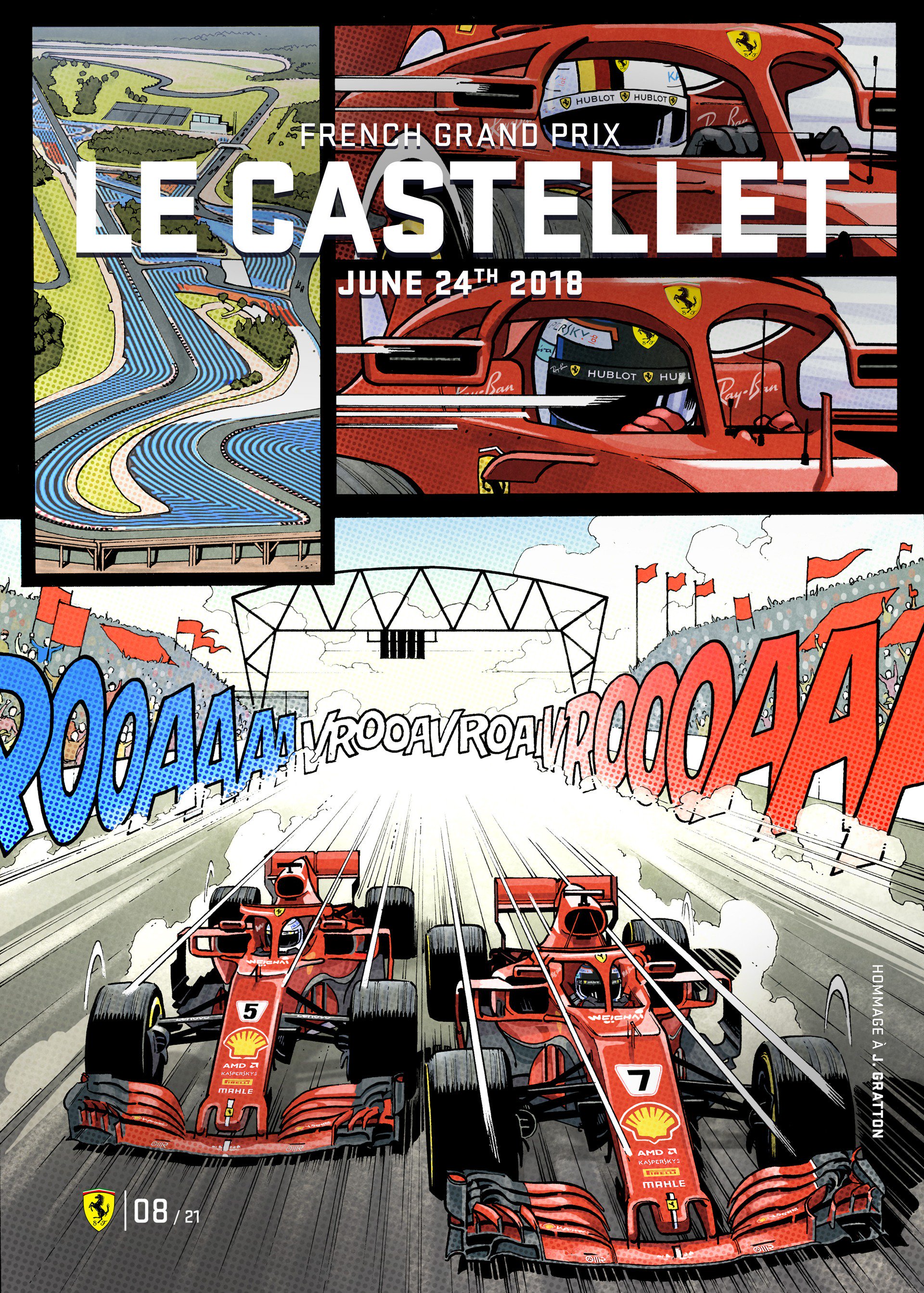Woah Ferrari S French Grand Prix Cover Art Is Amazing