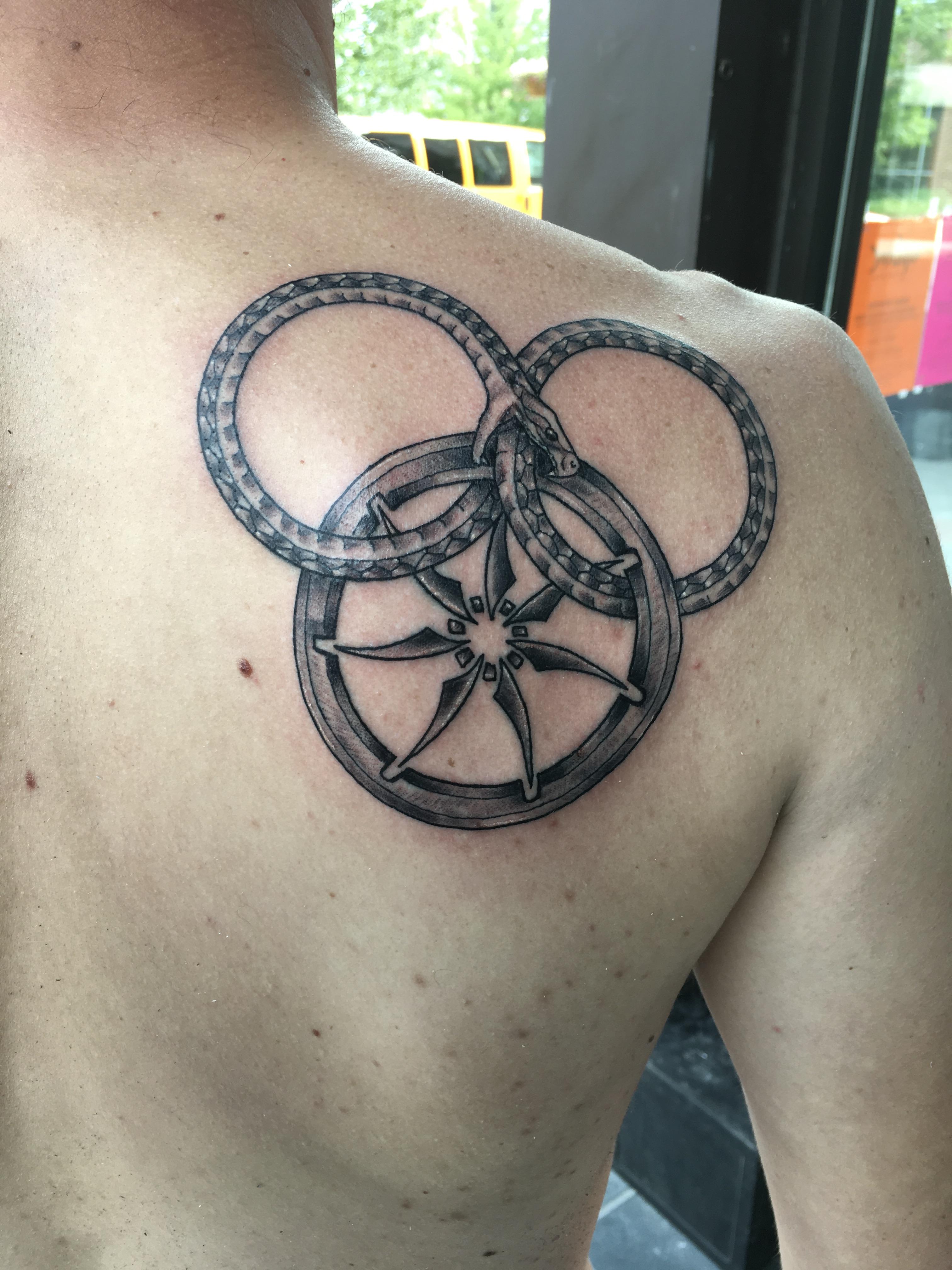 Melmoth reads prose wheel of times hogwarts tattoo time . The Wheel Of Time Just Had This Done Yesterday And Figured You All Would Enjoy It R Wot