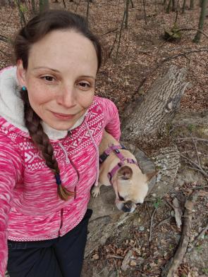 Fresh air, natural freckles, and my favorite walking buddy