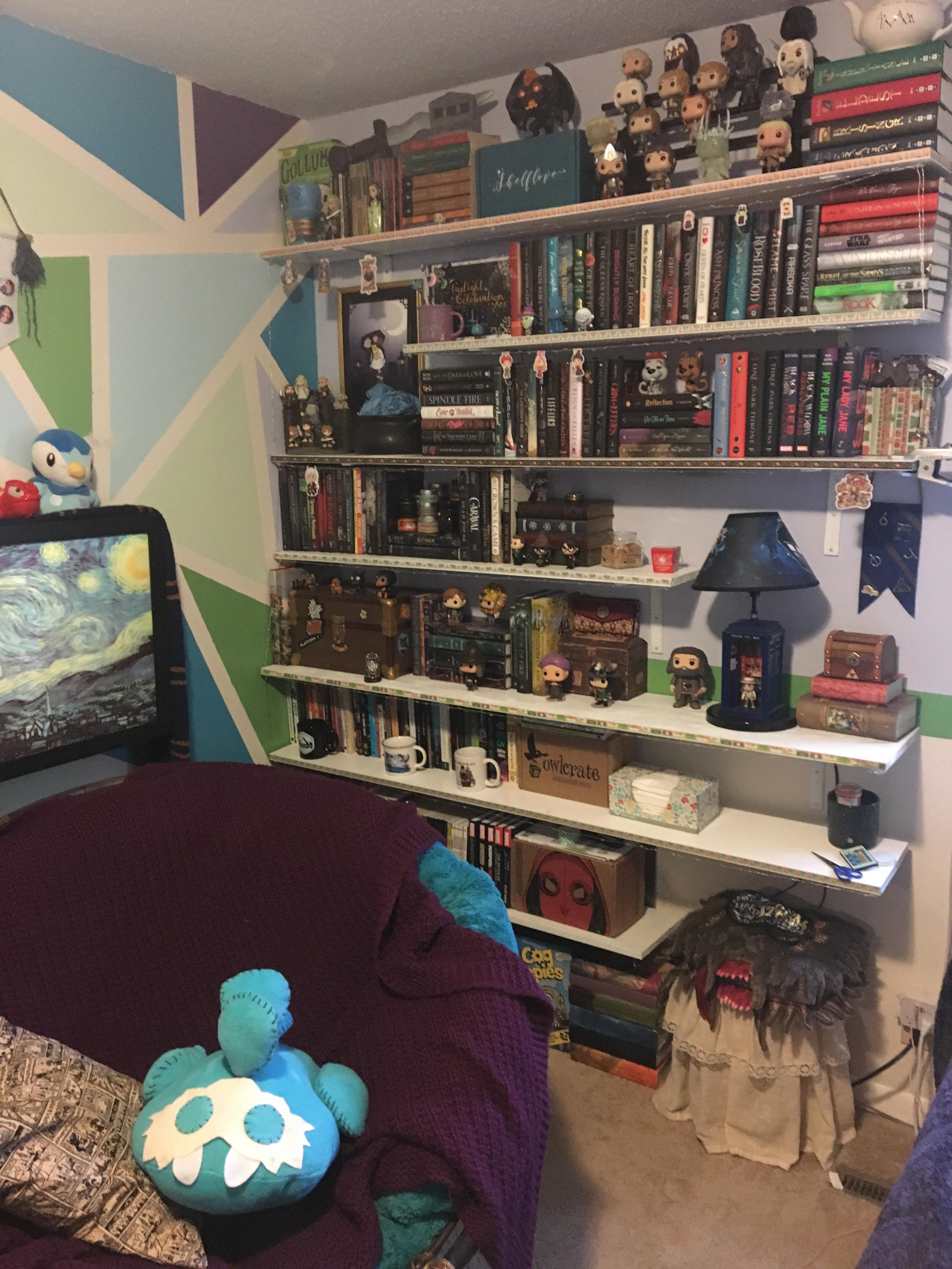 My reading corner in my bedroom