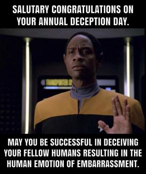 Vulcan April fools day