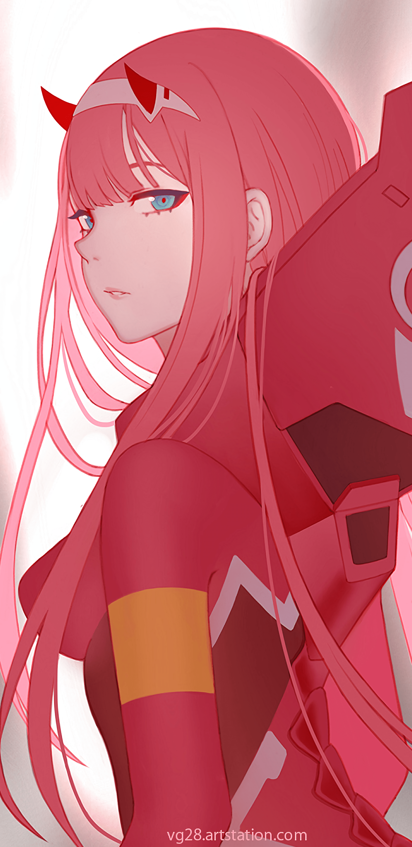 Dilarang memposting ulang tanpa izin dari kreator. Zero Two (Darling in the Franxx) (1440x2960) : Animewallpaper