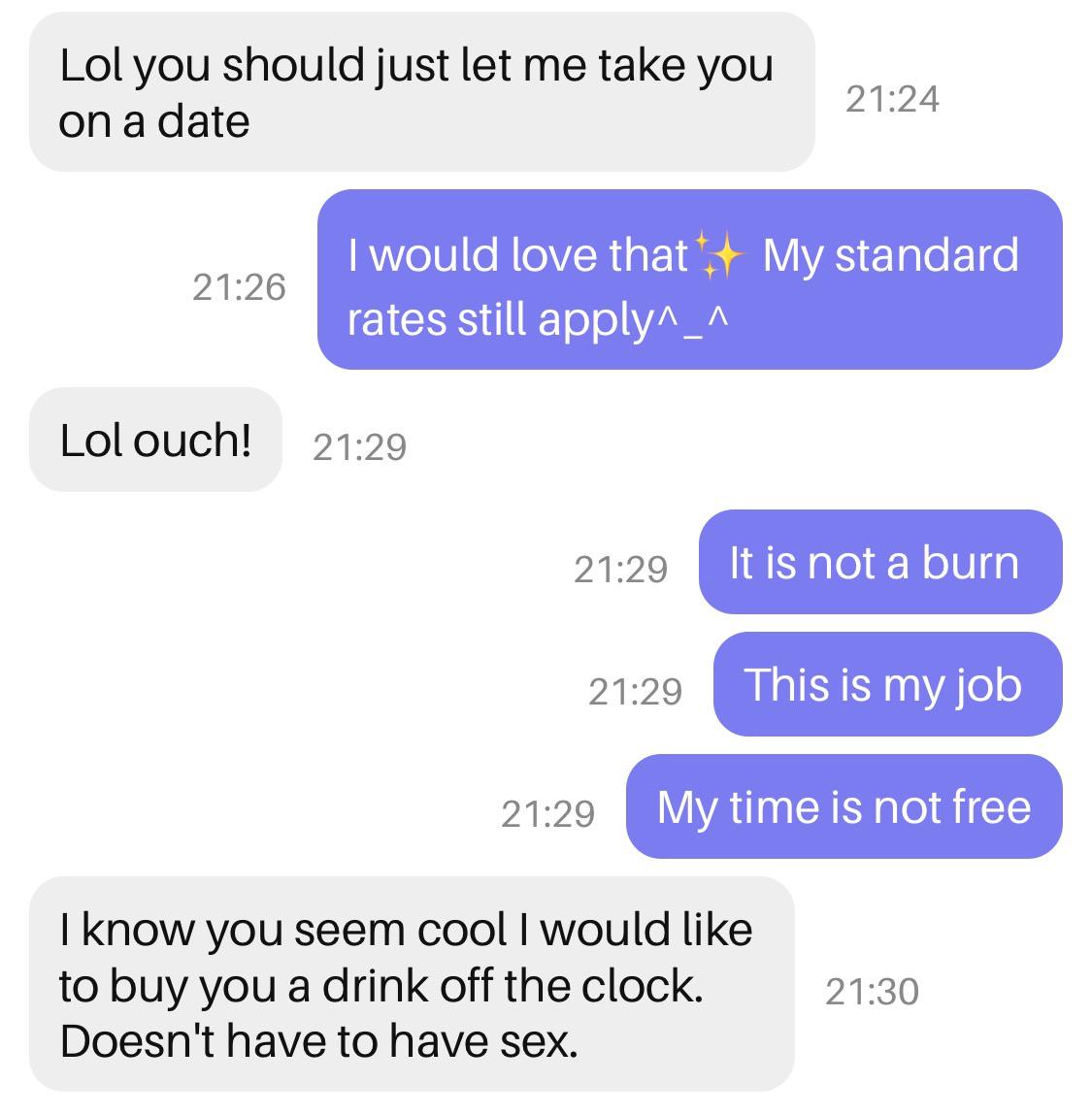 If an iphone is your main window into discord's cacophonous void of yelling. The audacity of this bitch (cont.) : SexWorkersOnly