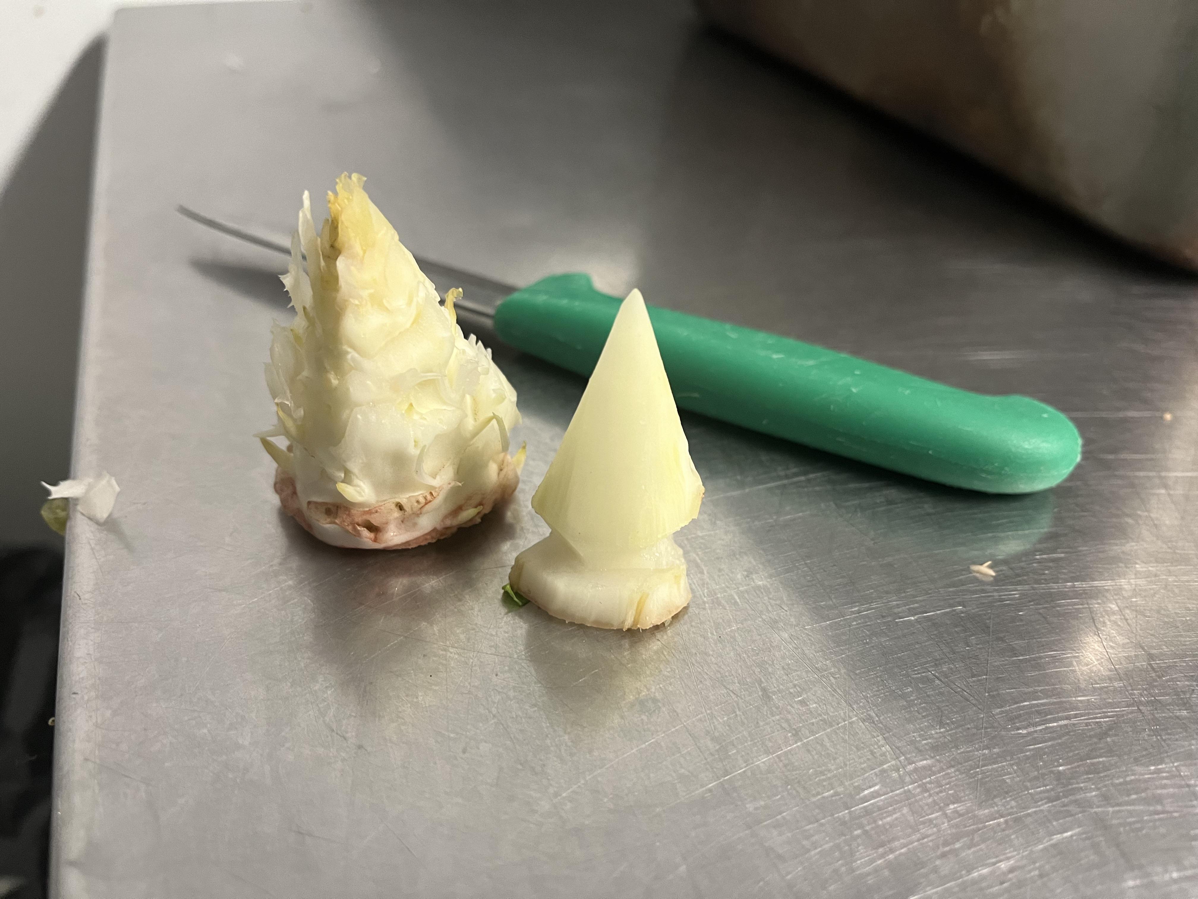First day at a Michelin Star restaurant, Chef had me whittle some romaine  plugs is this standard practice anywhere else? : rKitchenConfidential