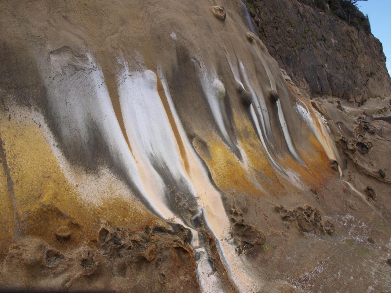 Beach porno. From the southern Oregon coast around Cape Arago. One of the  most otherworldly places Ive ever seen. : rgeology