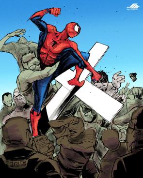 Never give up hope in a world that makes you think there’s none left. Someone’s fighting for you, even if they’re wearing spandex. ( By spit mantra).