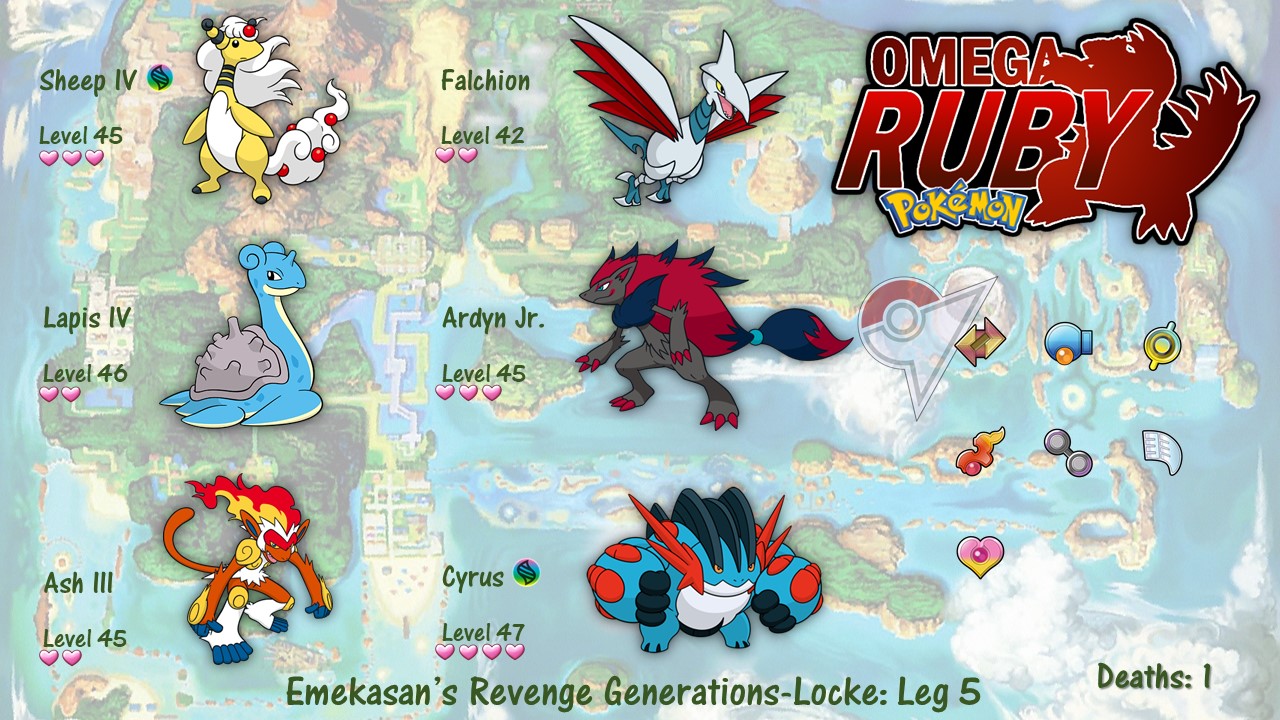 picture Pokemon Omega Ruby Best Team With Swampert revenge generations omega ruby 40