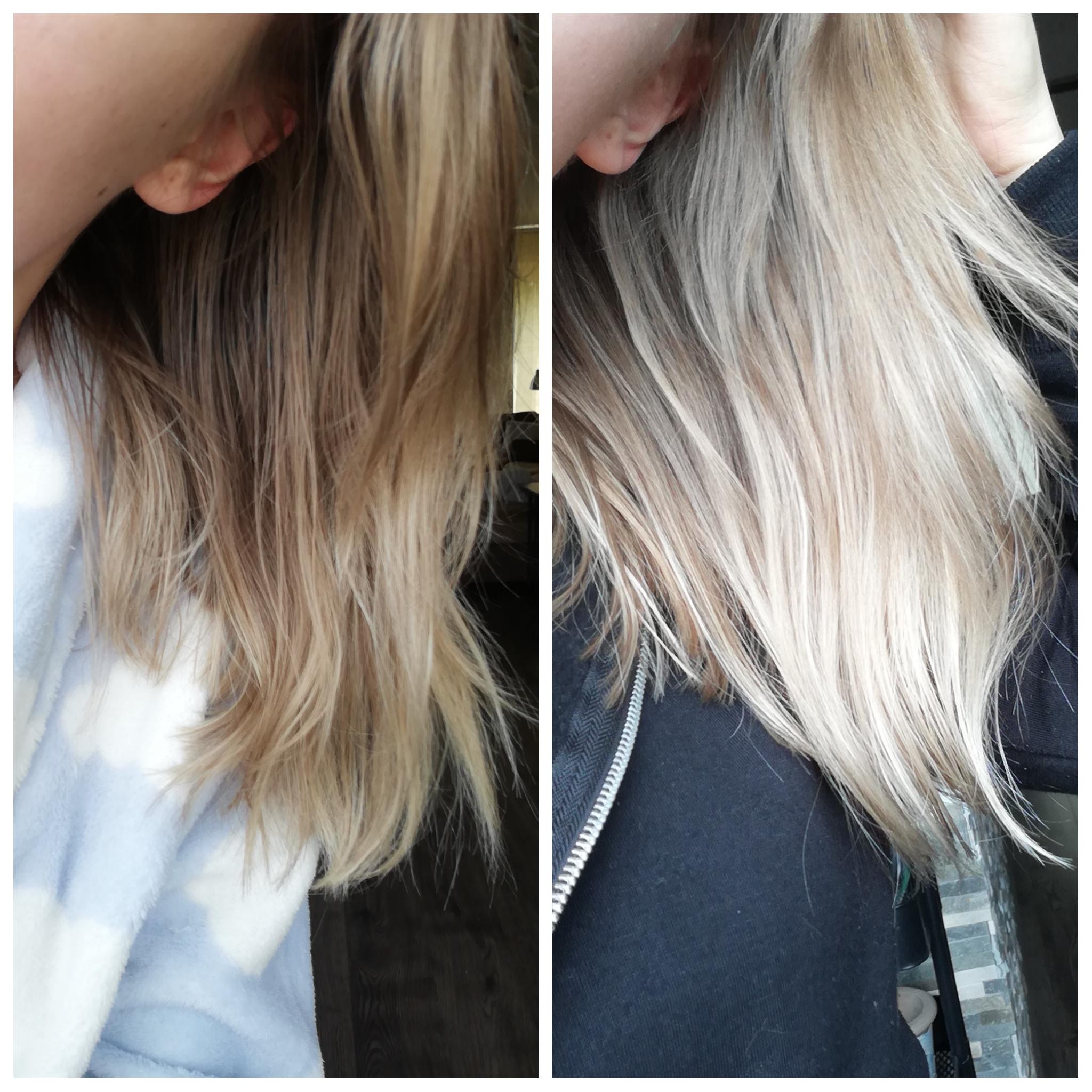 My Hair Before And After I Did An Egg Hair Mask It Feels So Soft