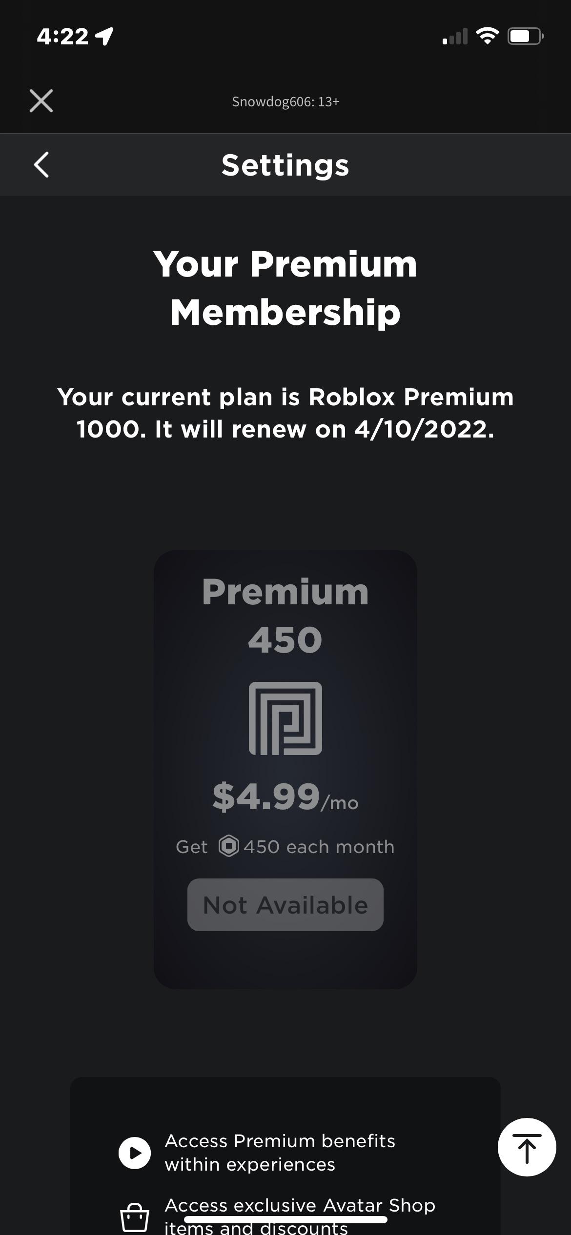 Help I Can T Cancel My Roblox Premium Plan And I Would Like To Make 