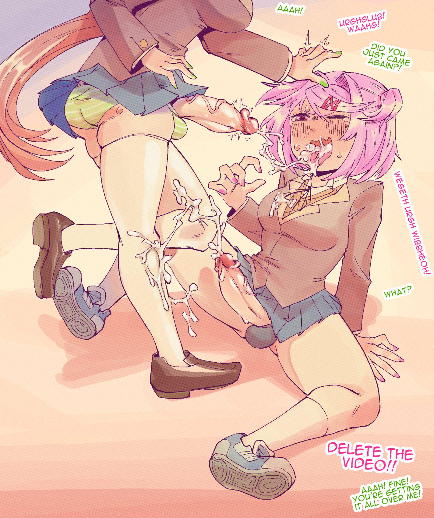 🔞[Gallery] Natsuki blowing Monika and Cumming. Artist (box_chan_) | |  Truyen-Hentai.com