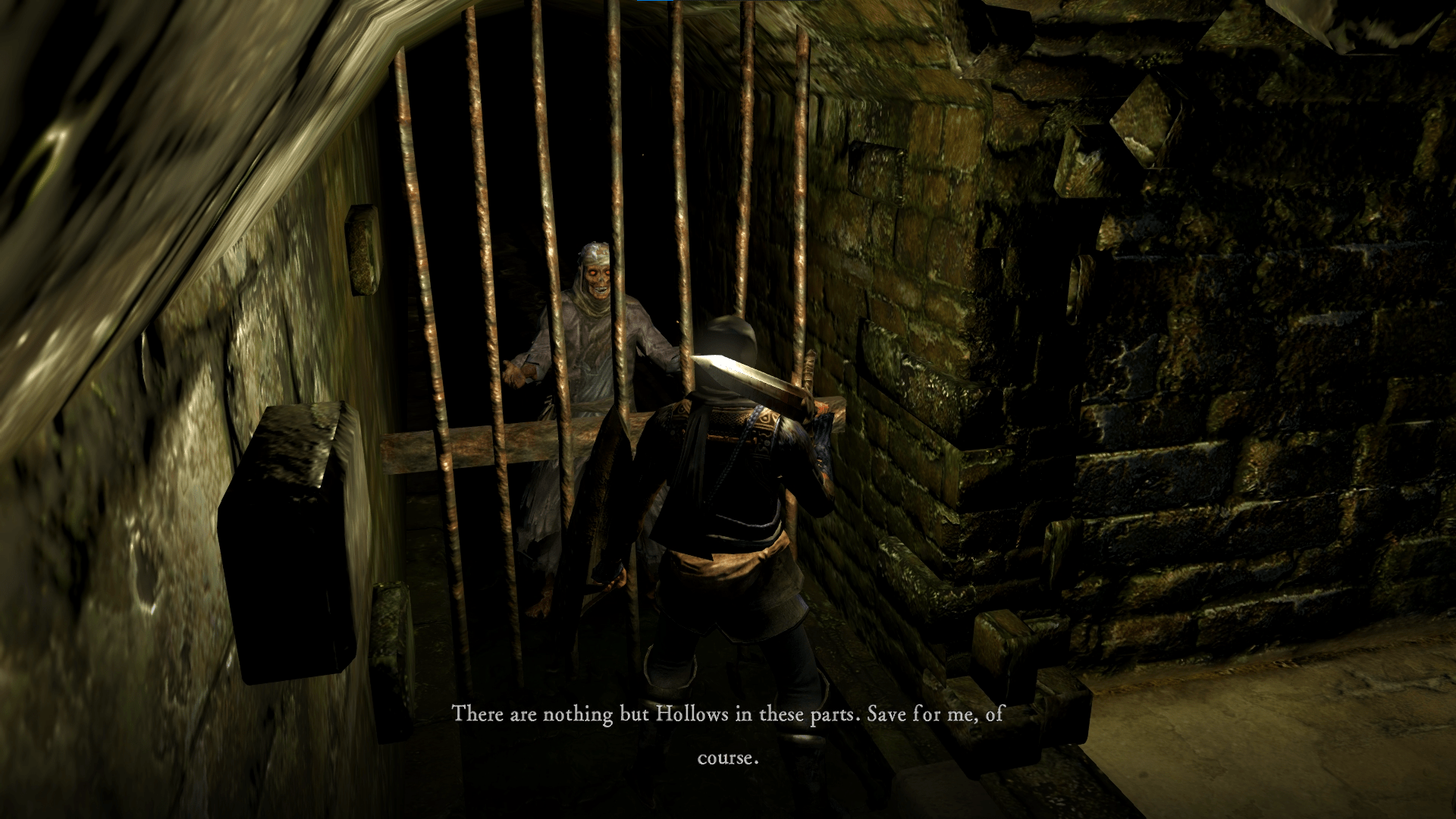 This old lady has to be one of the creepiest characters in Dark Souls, she  is basically a hollow, locked down in sewers and has a really creepy voice.  : r/darksouls