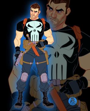 Disneyfied Frank Castle by Mark Brooks