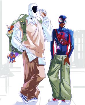 Miles & Spot (@stitchedspider)